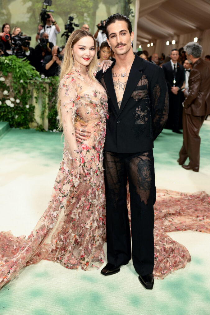 Dove Cameron and Damiano David attend The 2024 Met Gala Celebrating 