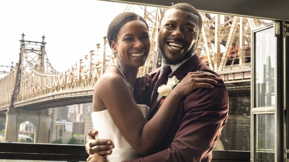 Caroline Harris as Cora Love and Edwin Hodge as Special Agent Ray Cannon in the 'FBI: Most Wanted' Season 5 Finale 'Powderfinger'