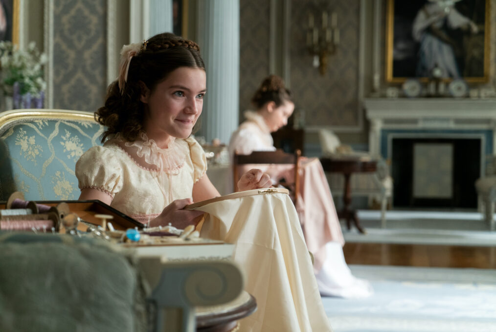 Florence Hunt as Hyacinth Bridgerton in 'Bridgerton' Season 1