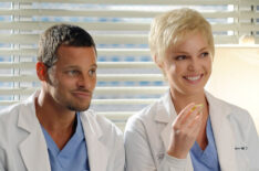 Justin Chambers as Alex and Katherine Heigl as Izzie in 'Grey's Anatomy'