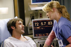 Jeffrey Dean Morgan as Denny and Katherine Heigl as Izzie in 'Grey's Anatomy'