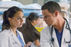Camilla Luddington as Jo and Justin Chambers as Alex in 'Grey's Anatomy'