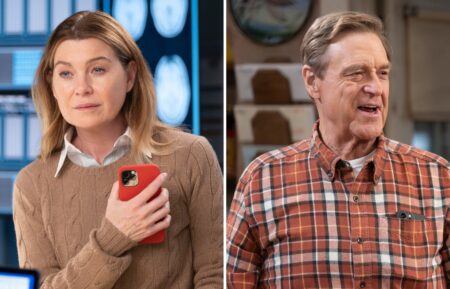 Ellen Pompeo in 'Grey's Anatomy'; John Goodman in 'The Conners'