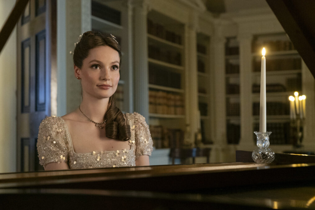Hannah Dodd as Francesca Bridgerton in 'Bridgerton' Season 3