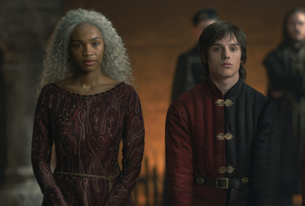 Bethany Antonia as Baela and Harry Collett as Jace in 'House of the Dragon' Season 1 Episode 10 - 'The Black Queen'