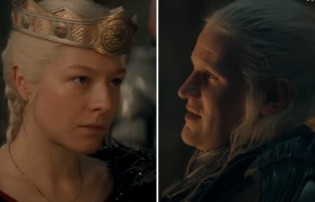 Emma D'Arcy as Rhaenyra Targaryen and Matt Smith as Daemon Targaryen in 'House of the Dragon' Season 2 trailer