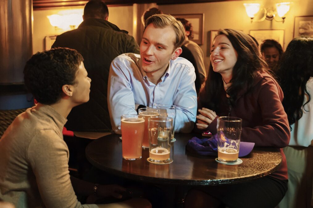 Myha’la, Harry Lawtey, and Marisa Abela in 'Industry' Season 3