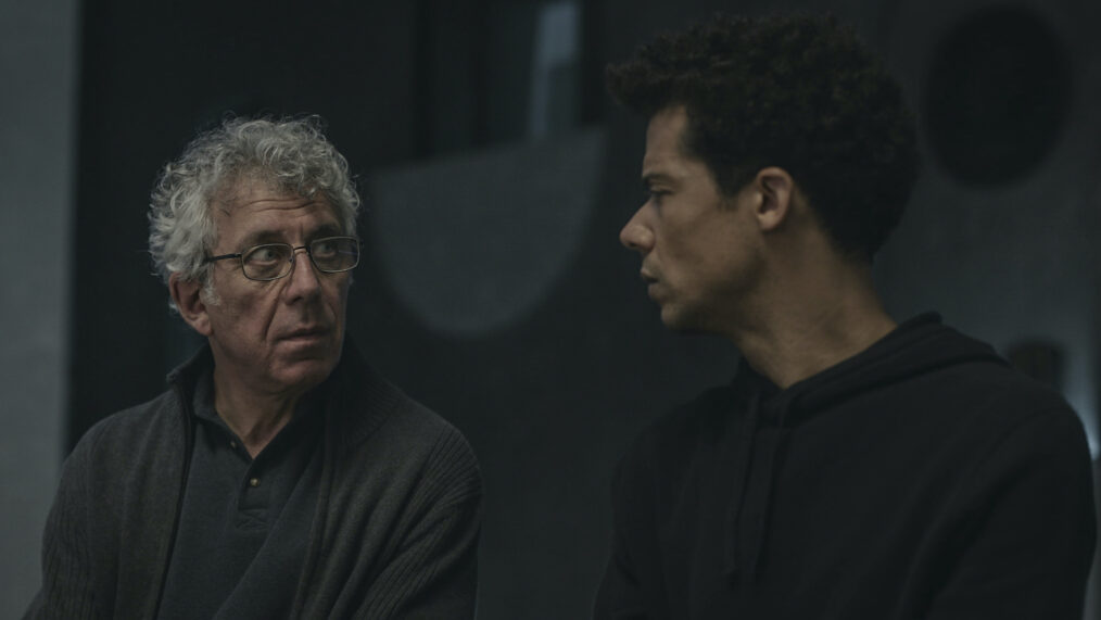 Eric Bogosian as Daniel Molloy, Jacob Anderson as Louis in 'Interview With the Vampire' Season 2
