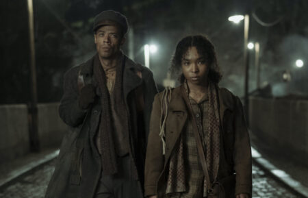 Jacob Anderson as Louis and Delainey Hayles as Claudia in 'Interview With the Vampire' Season 2