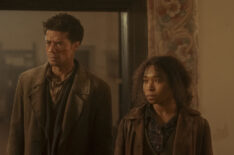 Jacob Anderson as Louis de Pointe du Lac and Delainey Hayles as Claudia in 'Interview With the Vampire' Season 2 Episode 1 - 'What Can the Damned Really Say to the Damned'