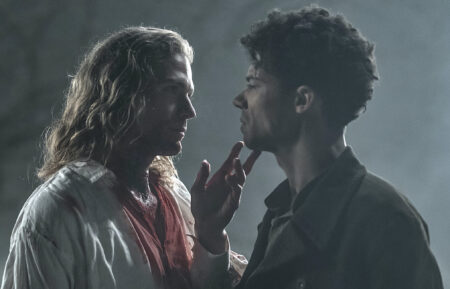 Jacob Anderson as Louis De Point Du Lac and Sam Reid as Lestat De Lioncourt in 'Interview With the Vampire' Season 2 Episode 1 - 'What Can the Damned Really Say to the Damned'