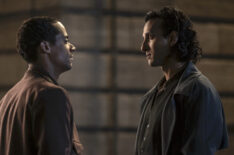 Jacob Anderson as Louis and Assad Zaman as Armand in 'Interview With the Vampire' Season 2 Episode 3 - 'No Pain'