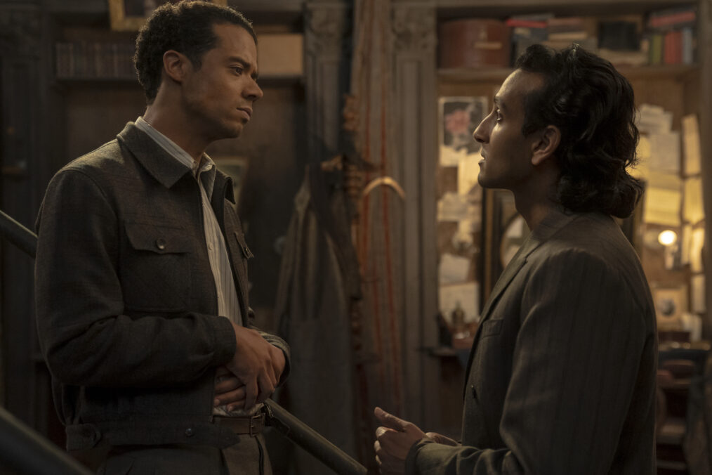 Jacob Anderson as Louis and Assad Zaman as Armand in 'Interview With the Vampire' Season 2 Episode 3 - 'No Pain'