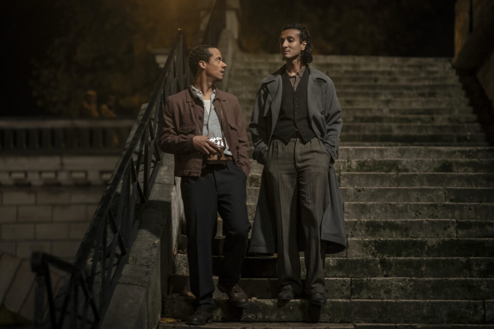 Jacob Anderson as Louis de Pointe du Lac and Assad Zaman as Armand in 'Interview With the Vampire' Season 2