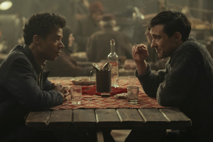 Jacob Anderson as Louis de Pointe du Lac and Black Ritson as Morgan Ward in 'Interview with the Vampire' Season 2 Episode 1