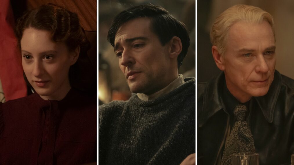 Roxane Duran, Blake Ritson, and Ben Daniels in 'Interview With the Vampire' Season 2