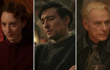 Roxane Duran, Blake Ritson, and Ben Daniels in 'Interview With the Vampire' Season 2