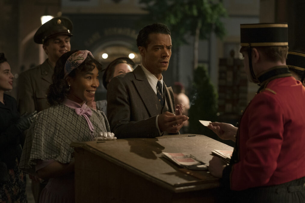 Delainey Hayles as Claudia and Jacob Anderson as Louis de Pointe du Lac in 'Interview with the Vampire' Season 2