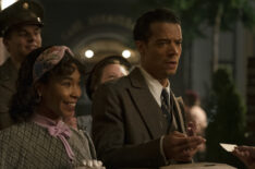 Delainey Hayles as Claudia and Jacob Anderson as Louis de Pointe du Lac in 'Interview with the Vampire' Season 2