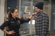 Jaina Lee Ortiz and Grey Damon in 'Station 19'