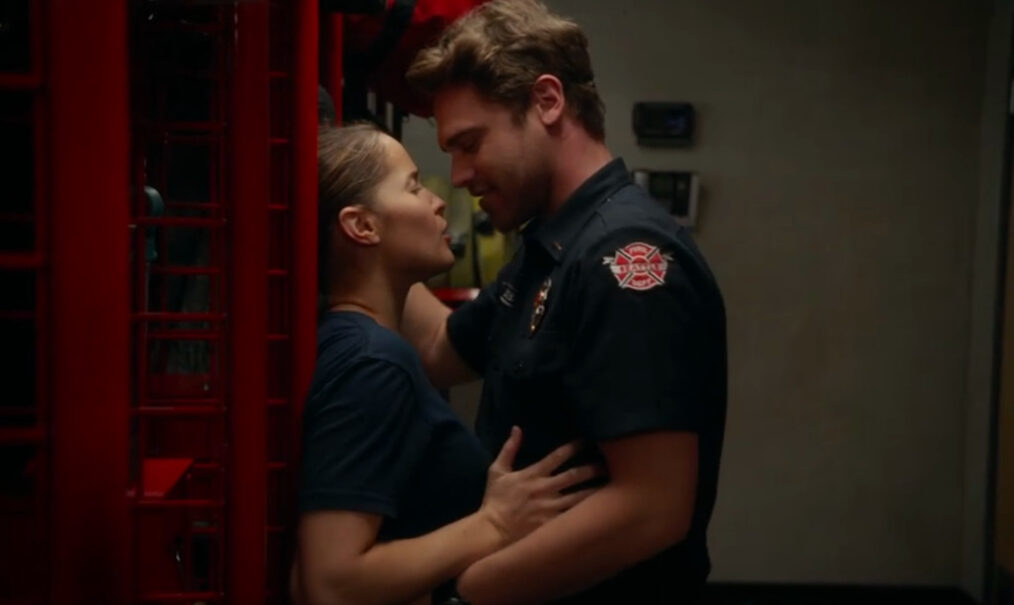Jaina Lee Ortiz and Grey Damon on 'Station 19'