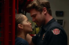 Jaina Lee Ortiz and Grey Damon on 'Station 19'