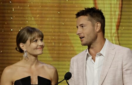 Jennifer Morrison and Justin Hartley at awards show