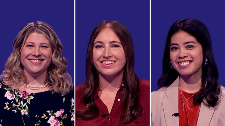 Allison, Jennifer, and Isabella for 'Jeopardy!'