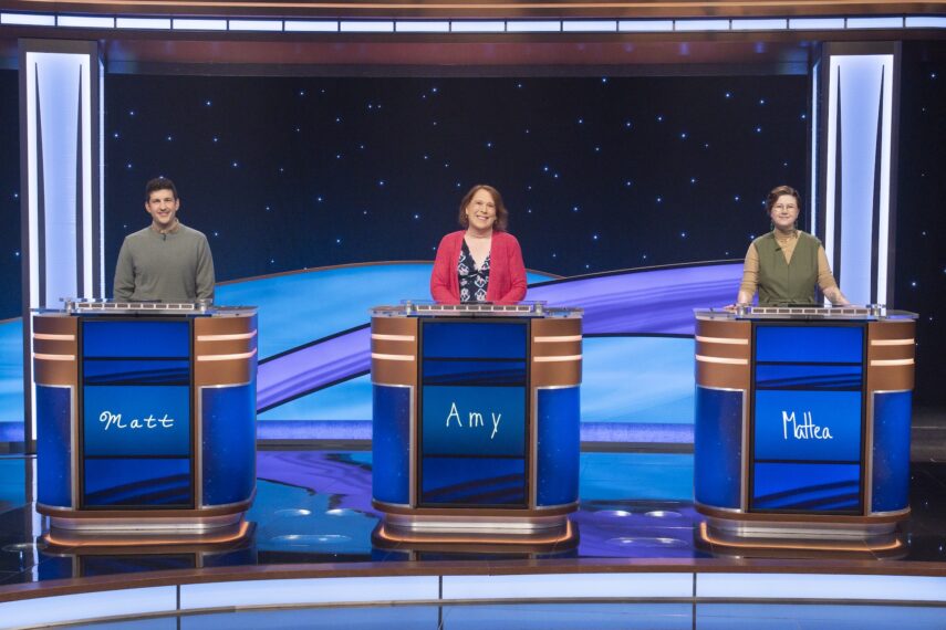 Matt Amodio, Amy Schneider and Mattea Roach on Jeopardy! Masters