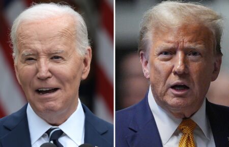 Joe Biden (L); Donald Trump (R)