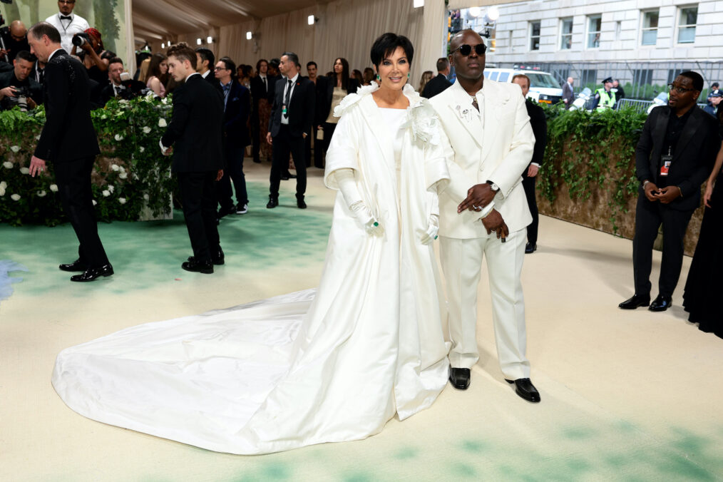 Kris Jenner and Corey Gamble attend The 2024 Met Gala Celebrating 