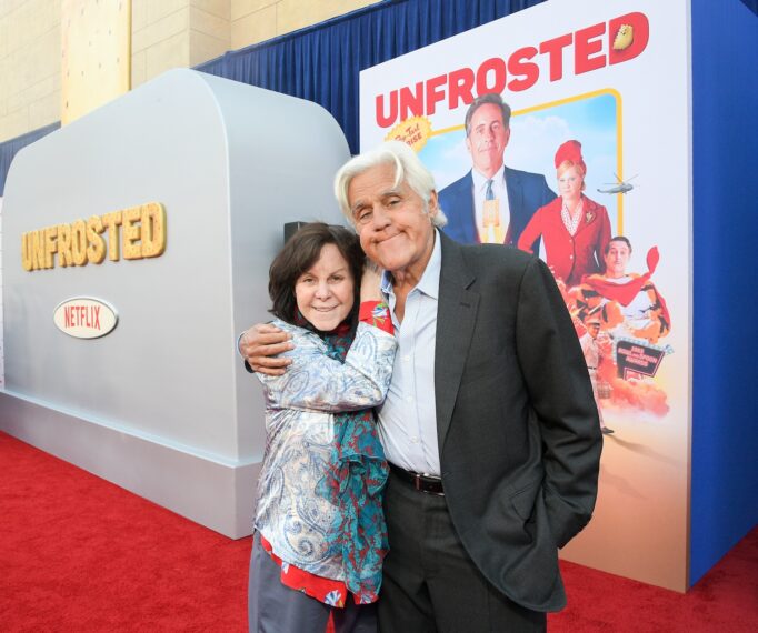 Mavis and Jay Leno at 'Unfrosted' premiere