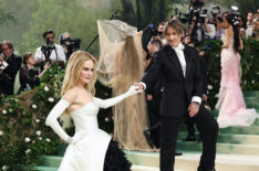 Nicole Kidman and Keith Urban attend The 2024 Met Gala Celebrating 'Sleeping Beauties: Reawakening Fashion' at The Metropolitan Museum of Art on May 06, 2024 in New York City.