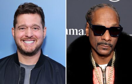 Michael Bublé (L) and Snoop Dogg (R)
