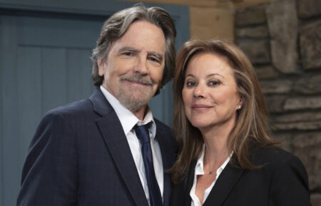 Lane Davies and Nancy Lee Grahn on 'General Hospital'