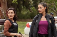 Yasmine Al-Bustami as Lucy Tara and Vanessa Lachey as Jane Tennant in 'NCIS: Hawai'i' Season 3 Episode 9 'Spill the Tea'