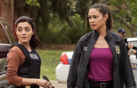 Yasmine Al-Bustami as Lucy Tara and Vanessa Lachey as Jane Tennant in 'NCIS: Hawai'i' Season 3 Episode 9 
