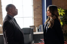 Rocky Carroll as Leon Vance and Katrina Law as Jessica Knight in the 'NCIS' Season 21 Finale 'Reef Madness'