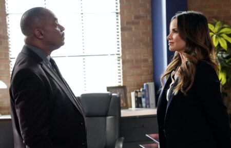 Rocky Carroll as Leon Vance and Katrina Law as Jessica Knight in the 'NCIS' Season 21 Finale 