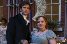 Nicola Coughlan and Luke Newton in 'Bridgerton' Season 3 Episode 2