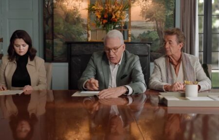Selena Gomez, Steve Martin, and Martin Short in 'Only Murders in the Building' Season 4