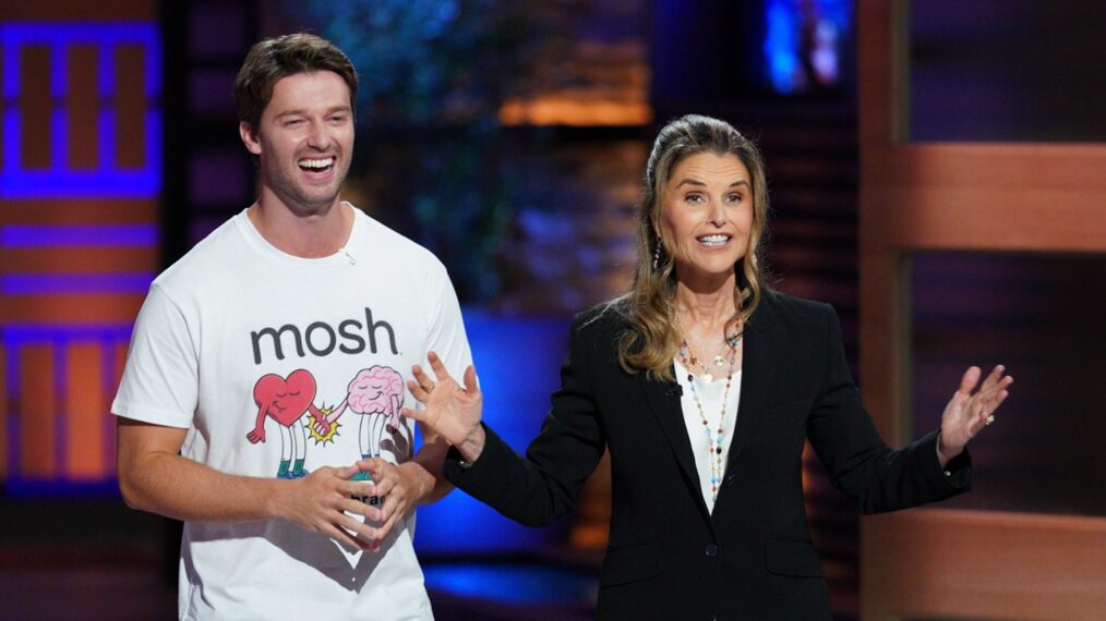 Patrick Schwarzenegger and Maria Shriver on Shark Tank