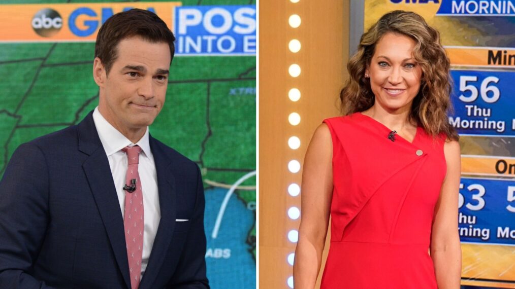 Rob Marciano and Ginger Zee