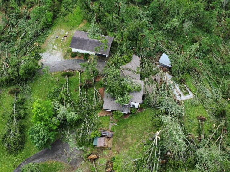 Missy Robertson view of tornado devastation