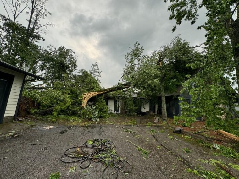 Missy Robertson view of tornado devastation