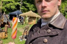 Sam Heughan Behind the scenes of 'Outlander' Season 8