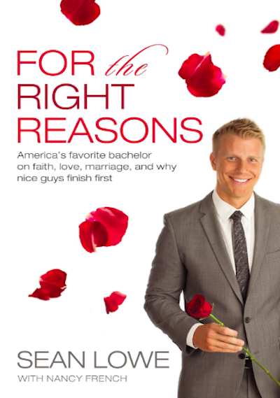 Sean Lowe on the cover of his book 'For the Right Reasons'