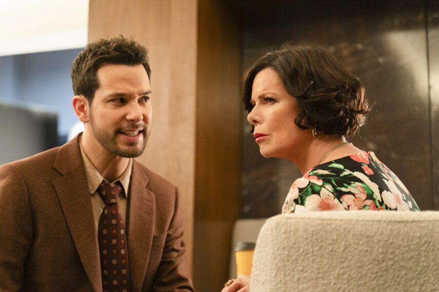 Skylar Astin and Marcia Gay Harden in 'So Help Me Todd'