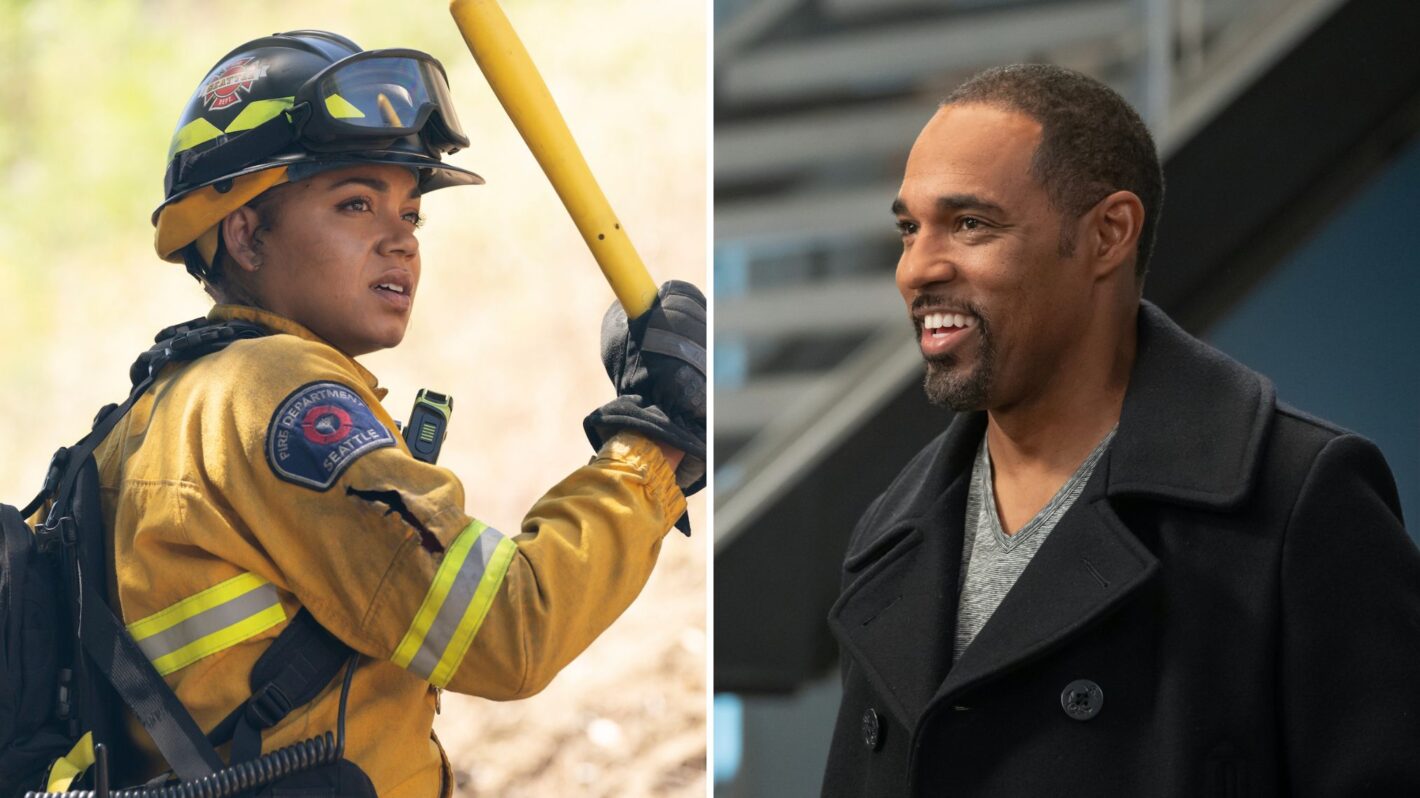Barrett Doss and Jason George on 'Station '19'
