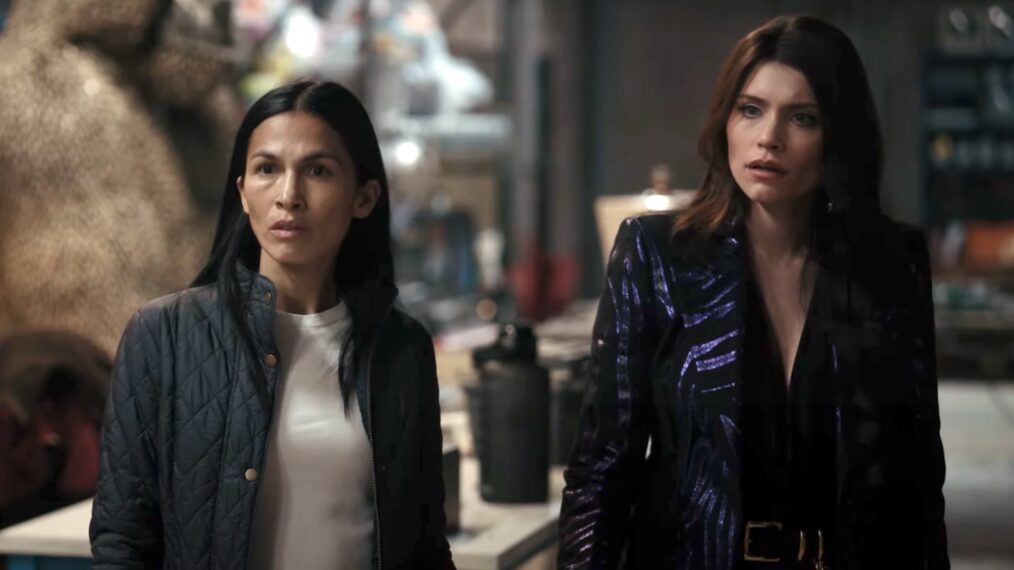 Elodie Yung and Eva de Dominici in 'The Cleaning Lady' Season 3 finale